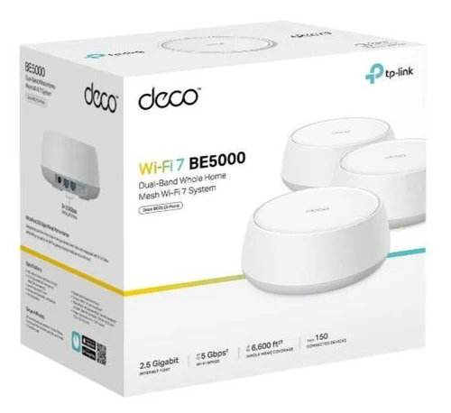 TP-Link Deco BE25 BE5000 Whole Home Mesh WiFi 7 System, 3 Pack