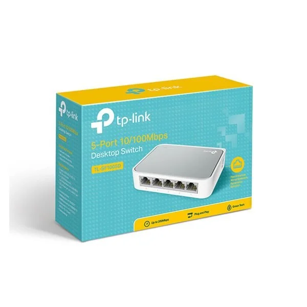 TP-Link TL-SF1005D 5-Port 10/100Mbps Desktop Network Switch
