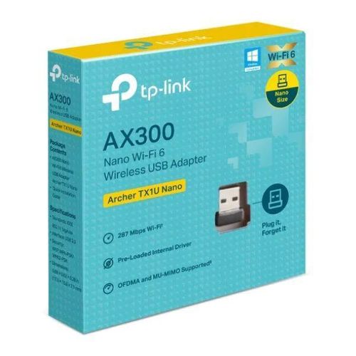 TP-Link Archer TX1U Nano AX300 Nano Wi-Fi 6 Wireless USB Adapter